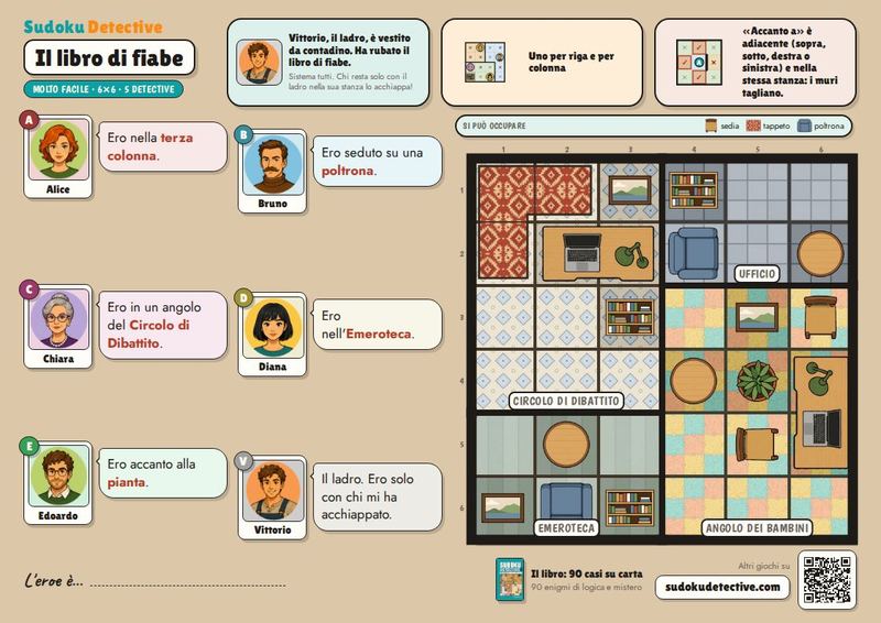 Il libro di fiabe · Sudoku per bambini: casi da detective da giocare e stampare