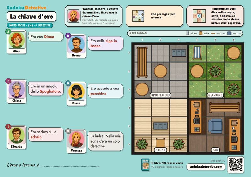 La chiave d'oro · Sudoku per bambini: casi da detective da giocare e stampare