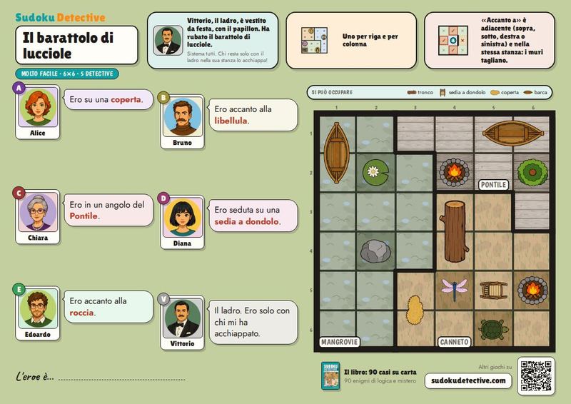 Il barattolo di lucciole · Sudoku per bambini: casi da detective da giocare e stampare