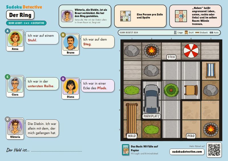 Der Ring · Sudoku für Kinder: Detektivfälle zum Spielen und Ausdrucken