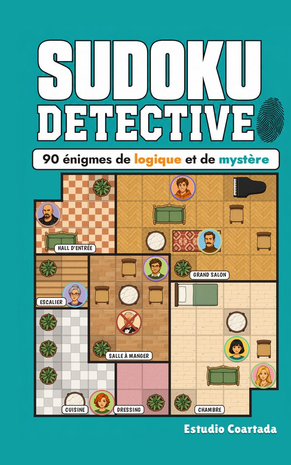 Sudoku Detective · 90 énigmes de logique et de mystère pour démasquer le meurtrier
