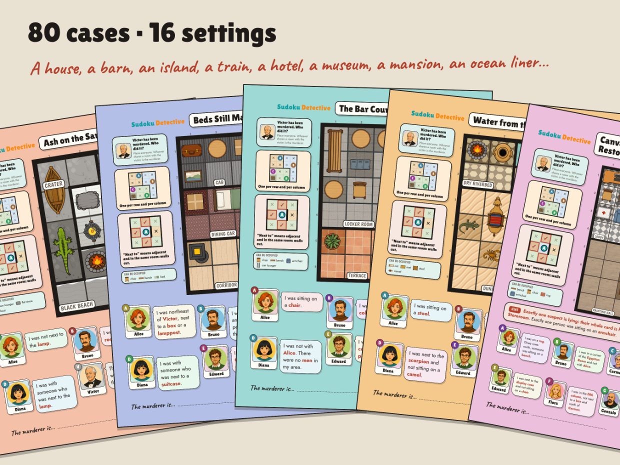 The 80-case pack · 80 cases · 104 pages