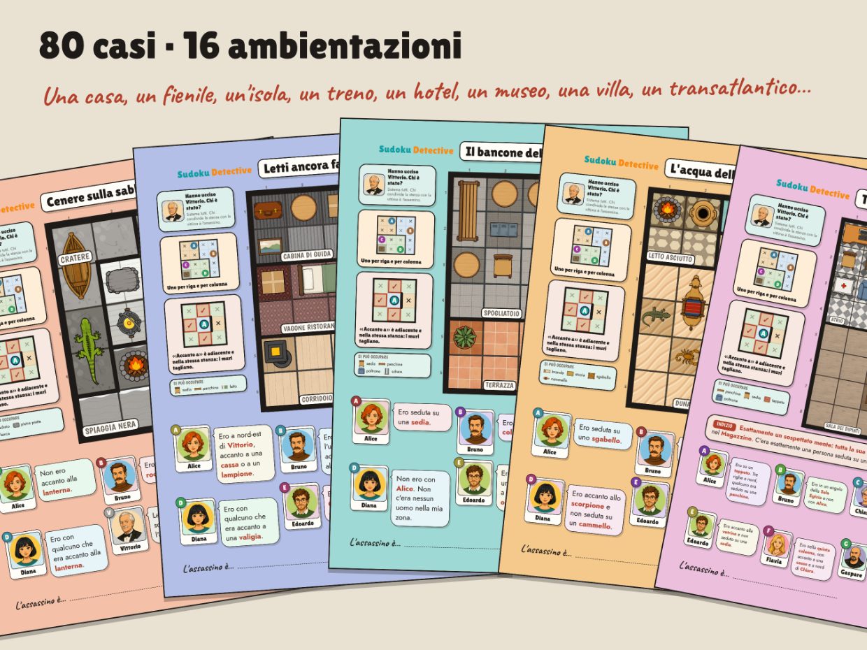 Il pacchetto da 80 casi · 80 casi · 104 pagine